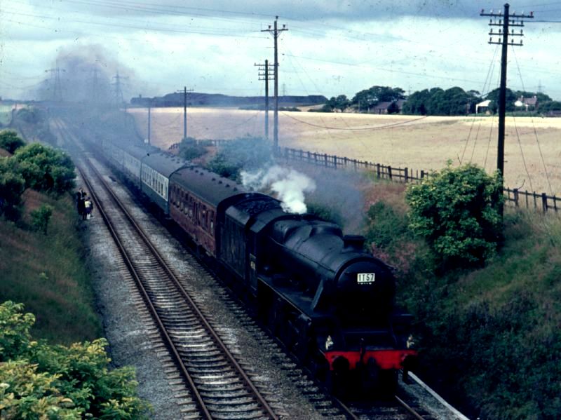 steam train near Rainhill