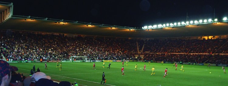 Middlesbrough beating Norwich 2-0 in 2004, Joseph-Desire Job scored both goals. Stuart Downing had an brilliant game on the wing. Norwich were relegated at the end of the season!