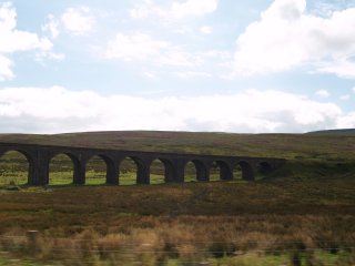A viaduct on the Settle-Carlisle railway near Garsdale Head