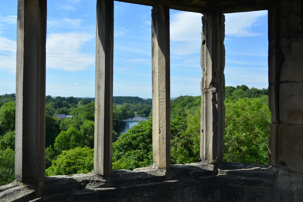 Looking out over the River Tees Barnard Castle, County Durham, England