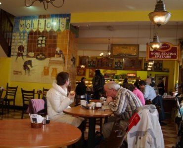 Inside Malloys Coffee Shop and Bakehouse.