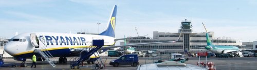 Ryanair and Aer Lingus are two of many airlines operating in and out the very busy Dublin Airport and many more tourists arrive by ferry.