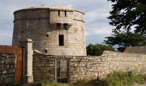 The restored Martello Tower on the old coach road that passed through old Killiney Village.