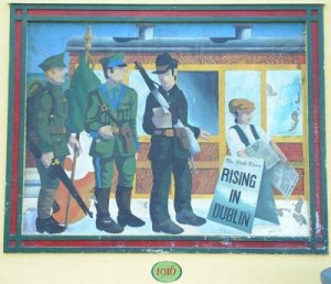 1916 - many Irishmen fought in the 1st world war but some were fighting in the Easter Rising