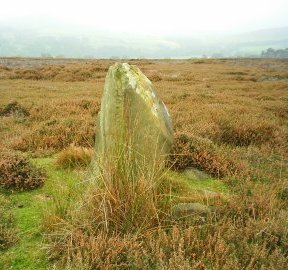 Standing stone above Westerdale Village
