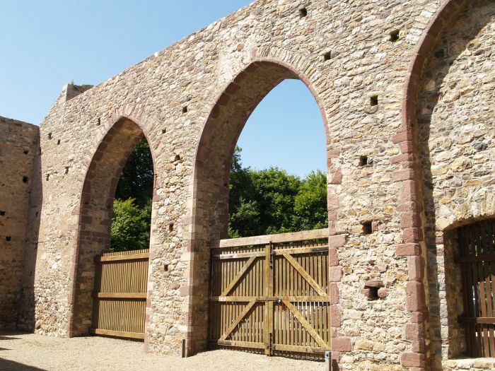 Detail of the nave arches Tintern Abbey, Wexford, Ireland