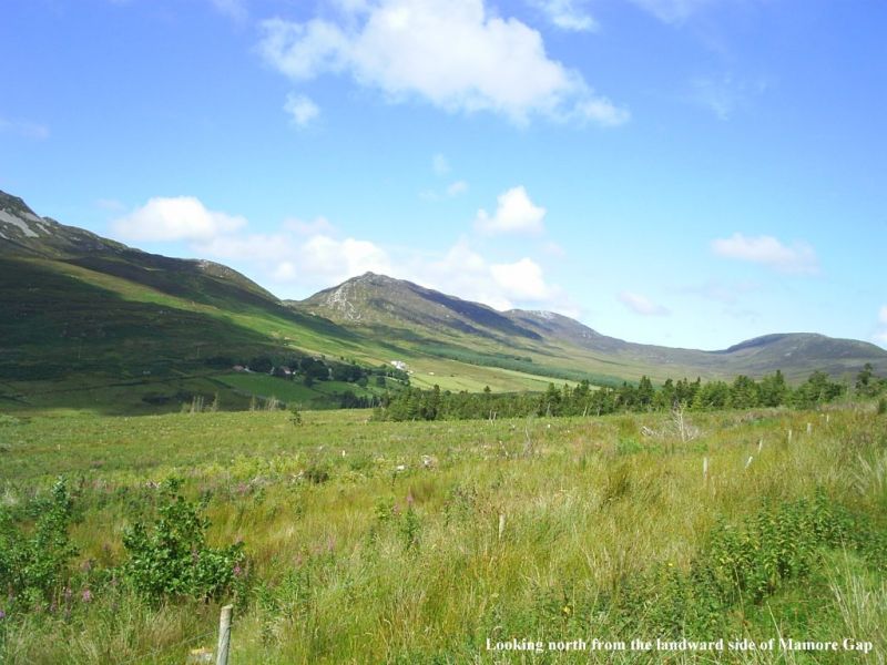 The Urris Hills from the landward side. The Urris Hills from the landward side.