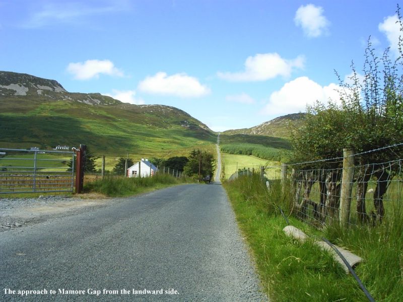 The road to the sea approaching Mamore Gap. The road to the sea approaching Mamore Gap.