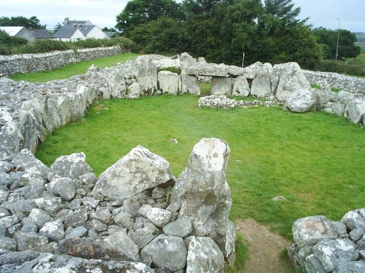 Creevykeel prehistoric court tomb, north of Sligo Town. Creevykeel prehistoric court tomb, north of Sligo Town.