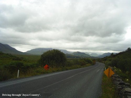 Driving through 'Joyce Country' near Maam Cross, en route to Connemara, Galway. Beautiful, even on a grey day. Driving through 'Joyce Country' near Maam Cross, en route to Connemara, Galway. Beautiful, even on a grey day.