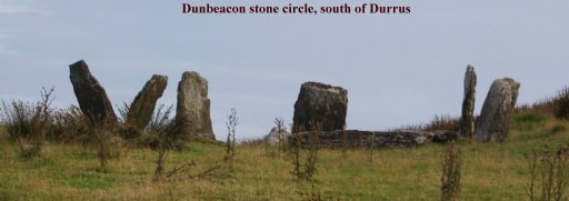The Dunbeacon Stone Circle, 2 miles south of Durrus near Bantry, Co. Cork.
