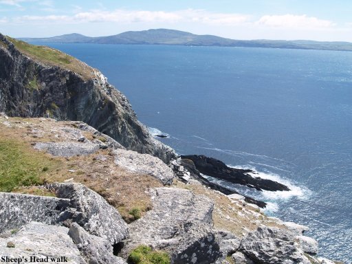 The wild coast line near the Sheep's Head looking across Dunmanus Bay.