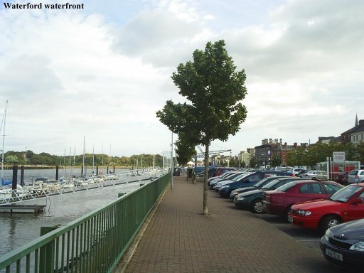 Waterford waterfront on the banks of the River Suir.