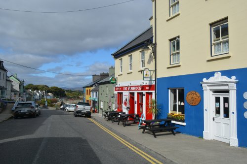 Looking down Main Street Roundstone village Roundstone, Connemara, Co. Galway, Ireland
