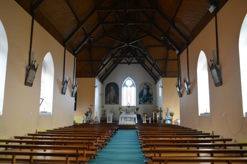 The interior of 'Our Lady Star of the Sea Catholic Church Roundstone, Connemara, Co. Galway, Ireland