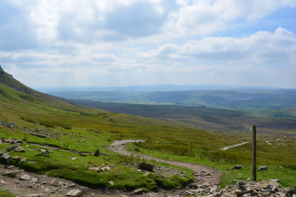 Climbing Pen-y-ghent, walk from Horton-in-Ribblesdale