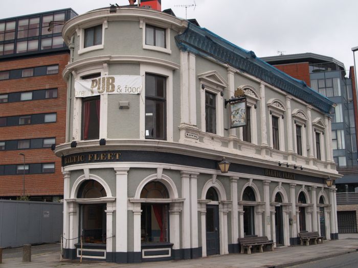 Baltic Fleet Pub an old fashioned sailors pub in Wapping name reflects maritime connections of the historic Port of Liverpool location of the Wapping Beers Micro-Brewery in this Grade II listed building in Liverpool