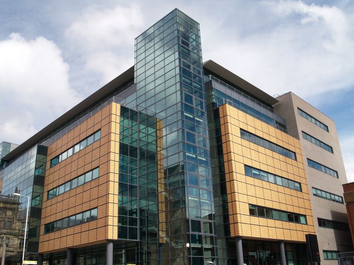 A modern office block complex near Moorfields Station Liverpool