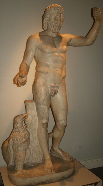 World Museum Liverpool: Statue of the Greek God Zeus, probably a 1st century AD Roman copy of a Greek original statue of the 4th century BC