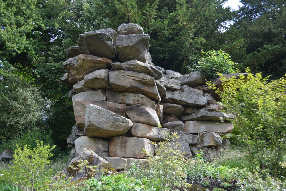 rock garden Chatsworth House Derbyshire Dales