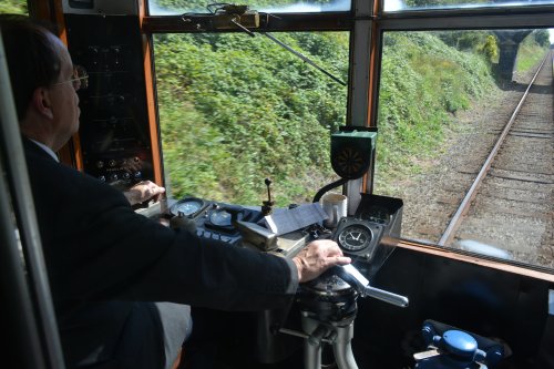 The driving cab of Derby Lightweight DMU M79900