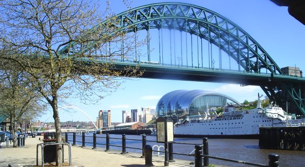 The Newcastle Bridges towards the Baltic Arts Centre