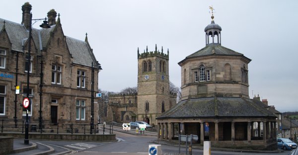 Barnard Castle on the banks of the River Tees, County Durham, Northern England Barnard Castle on the banks of the River Tees, County Durham, North East England