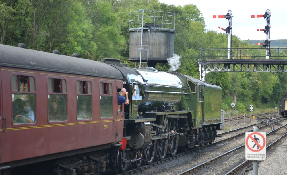 Resting at Grosmont 60163 TORNADO back at Grosmont station, (NYMR Steam Gala September 2021)