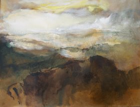 2a. Approaching storm Swaledale. ~ 140cm x 120 acrylics