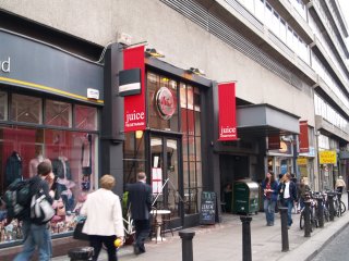 The Juicery/Juice located at Unit 26 inside the historic George's Street Arcade, South Great George's Street, Dublin 2.