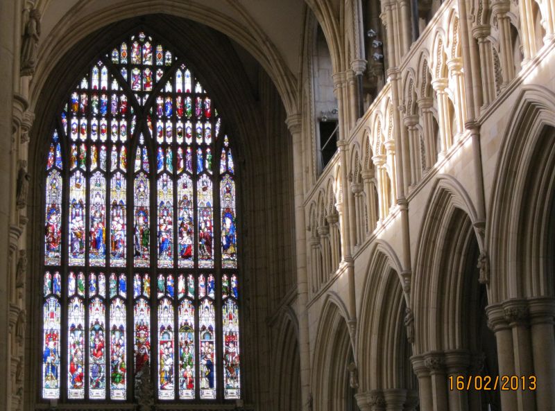 The west window of Beverley Minster