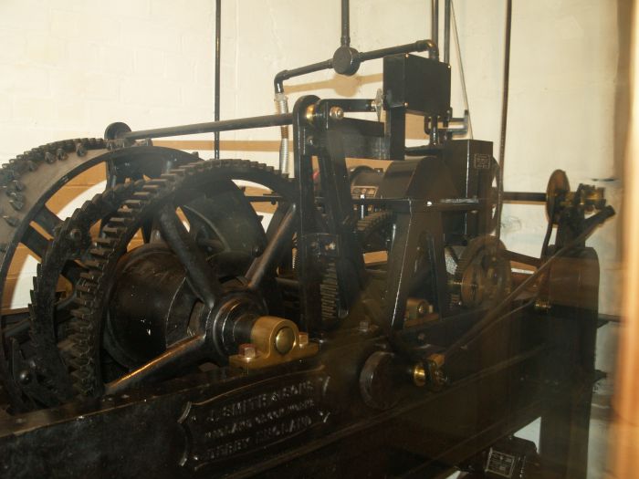Beverley Minster: The clock mechanism for the bells.