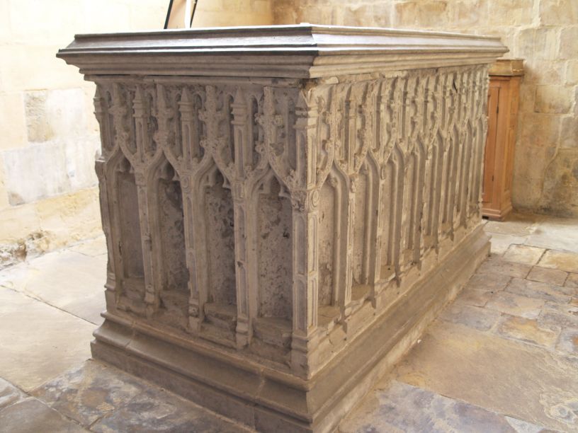 The Tomb of Henry Percy in Beverley Minster, 4th Earl of Northumberland, died collecting unpopular taxes, at the hands of a mob in 1489
