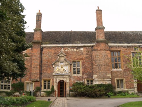 The entrance to the medieval house, the King's Manor. The original building was the home of the Abbot of St Mary's Abbey