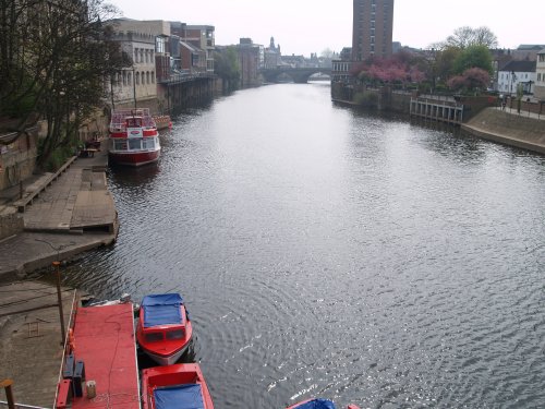 View from the Lendal Bridge to the Ouse Bridge.