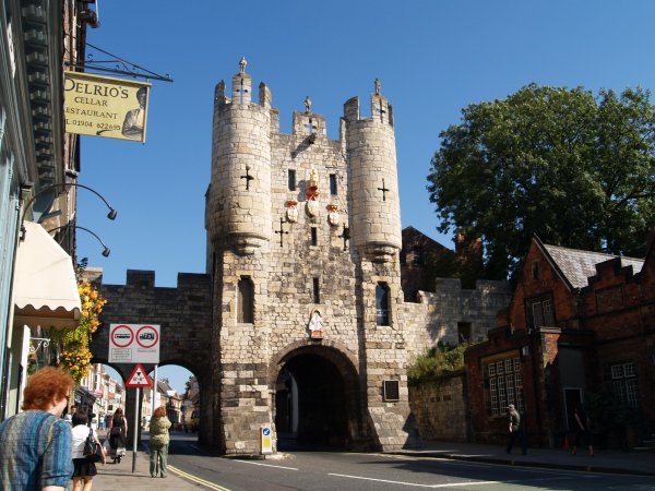 Micklegate Bar, York City Walls, England