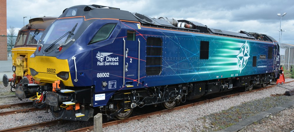 Class 88 bi-mode electric/diesel locomotives 88002 Promethius
