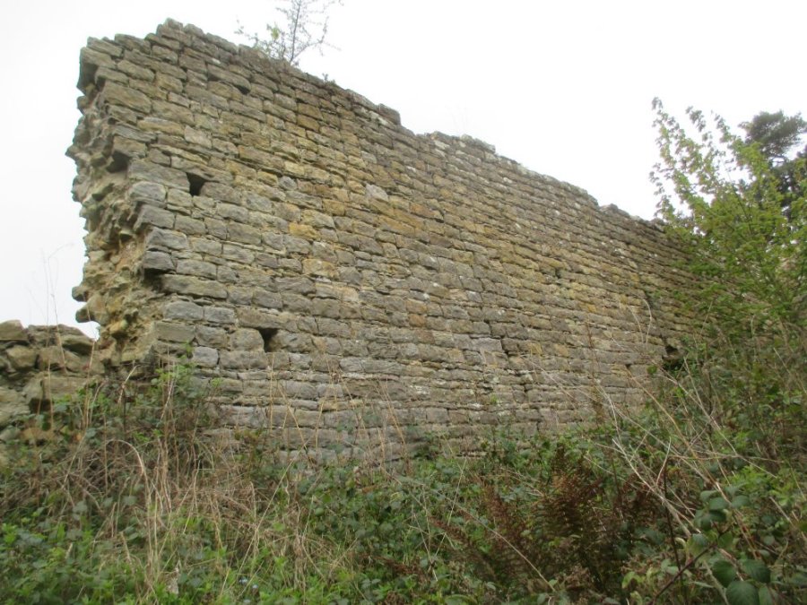 Castle Wall A walk from Moorsholm Village to Kilton Castle, industrial archaeology, Cleveland, north-east England