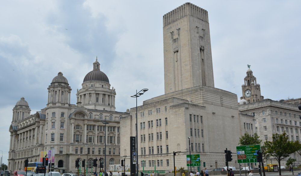 Offices of the Mersey Docks and Harbour Board next to North John Street Ventilation Station