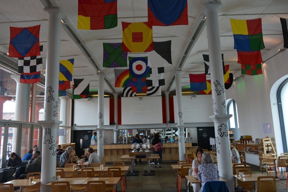 The colourful Tate Modern Gallery Liverpool cafe Tate Modern Liverpool