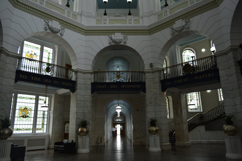 foyer of the Port of Liverpool building Pier Head Liverpool