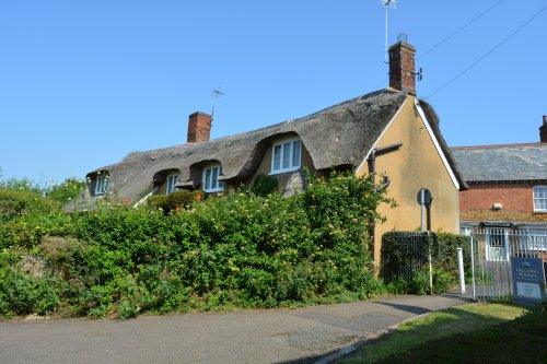 Thatched cottages Hallaton - Horninghold circular walk, Leicestershire