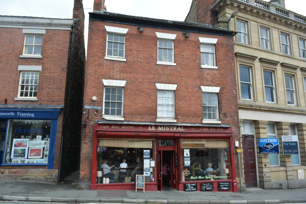 Le Mistral cafe bistro bar wine shop Market Place Wirksworth, Derbyshire