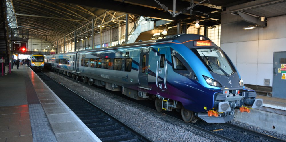 Driving Trailer Mk5a coaches TransPennine service used with Class 68 diesel locomotive