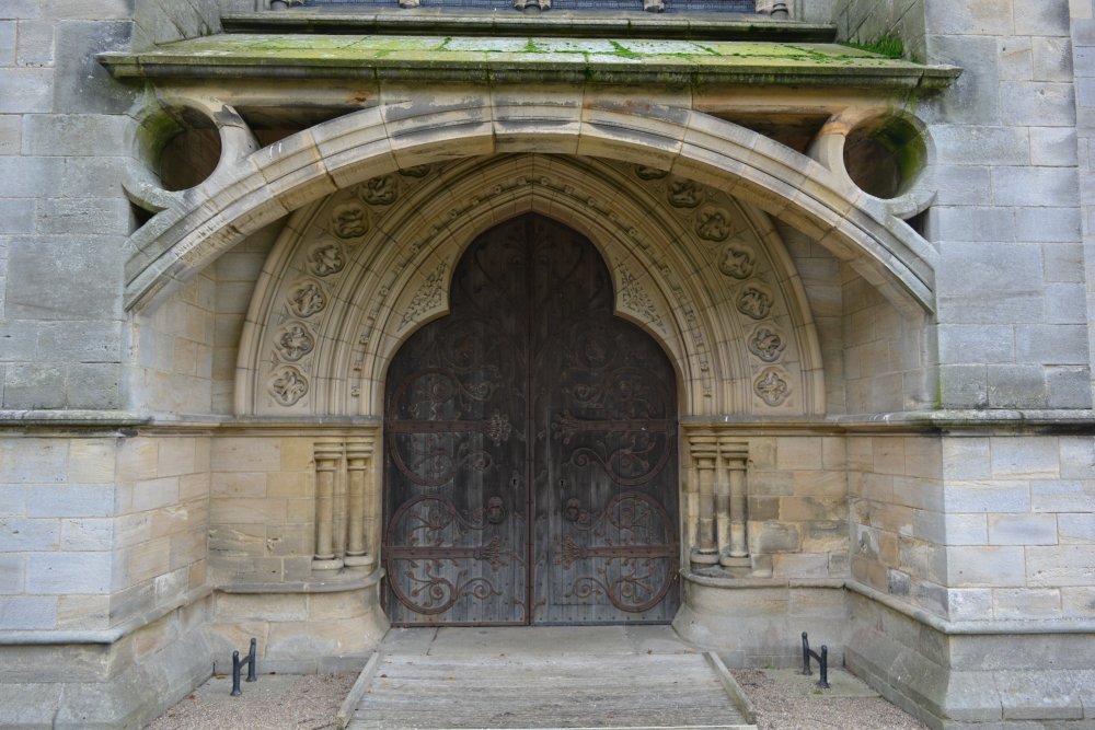 west door of St Mary's Church, Studley Royal