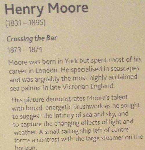 oil painting by Henry Moore 1831-1895 York Art Gallery