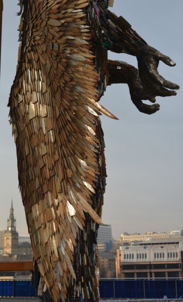Knife Angel sculpture by the Sage, Gateshead above the River Tyne