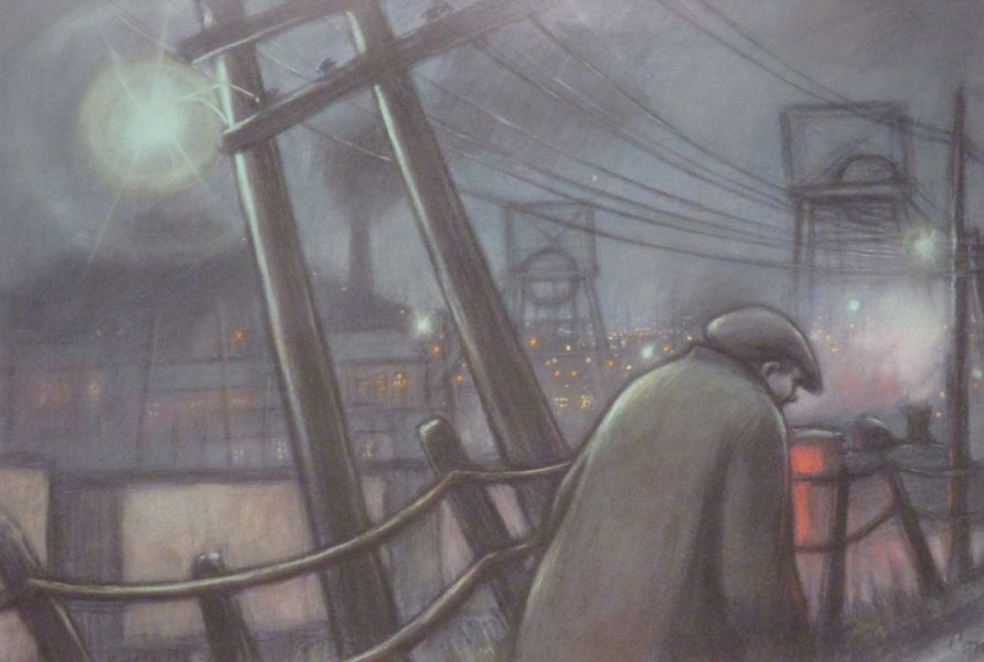 painting by artist Norman Cornish, Pit Painter school