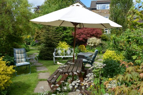 Poets Cottage Shrub Nursery, Lealholm village, North Yorkshire, England