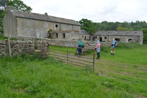 The abandoned farmhouse at Low Garth circular walk Cotherstone Romaldkirk River Tees Co. Durham, England
